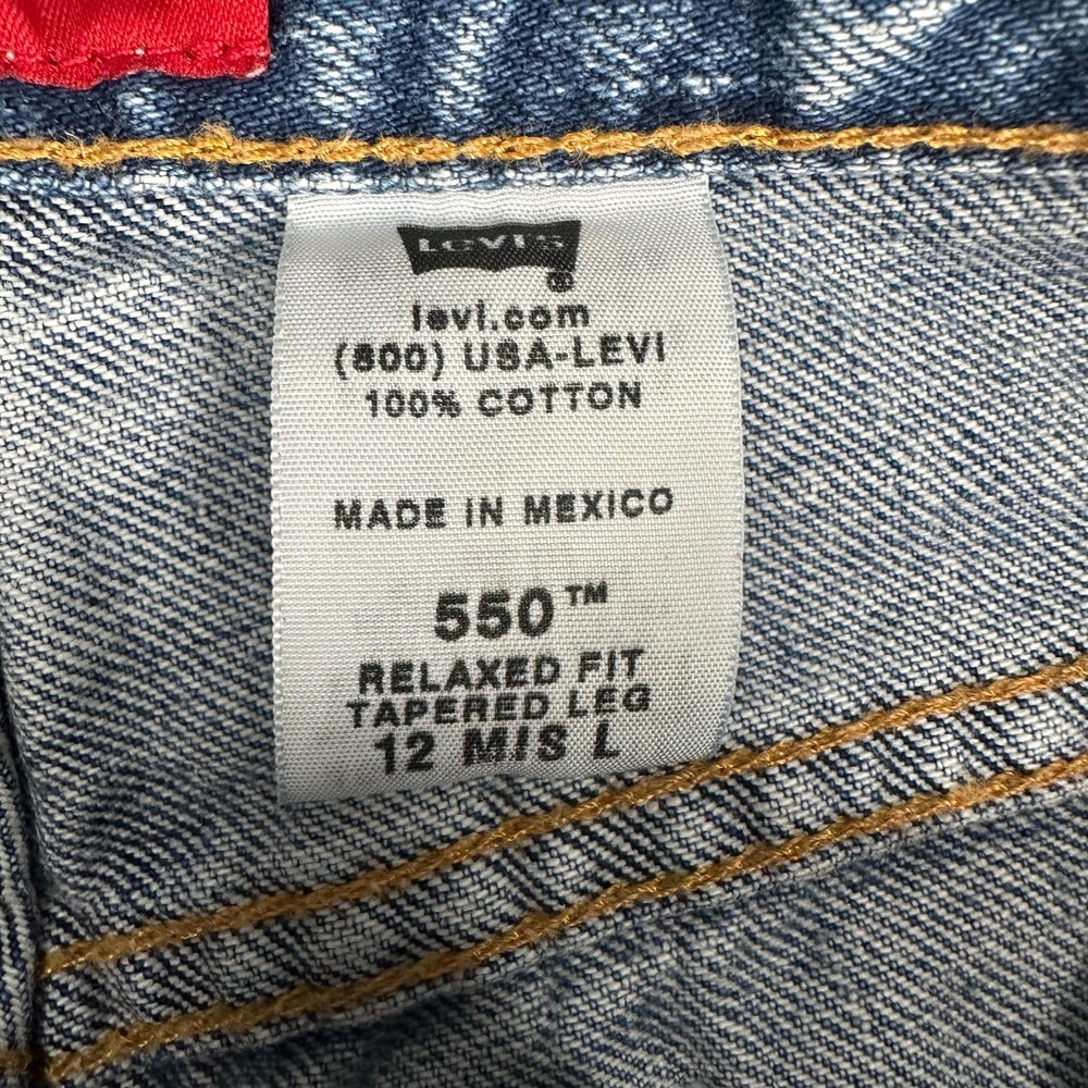 Levi's 550 Denim Jeans Women's Size 12 Mis L Relaxed Fit Tapered Leg High Rise - Picture 11 of 13